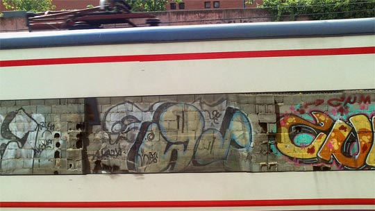 #trainsong KNSE crew #graffiti